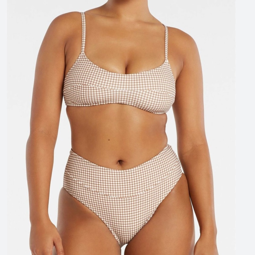 Zulu & Zephyr Finca gingham print bikini set